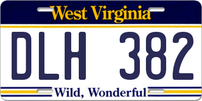 WV license plate DLH382