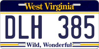 WV license plate DLH385