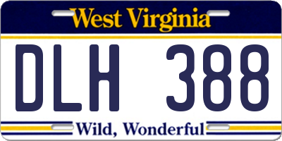 WV license plate DLH388