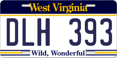 WV license plate DLH393