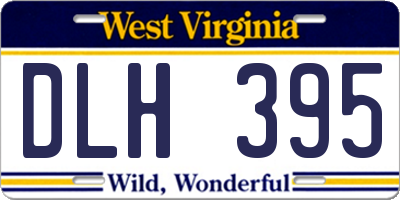 WV license plate DLH395