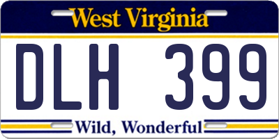 WV license plate DLH399