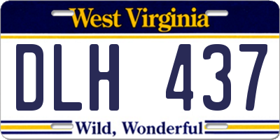 WV license plate DLH437