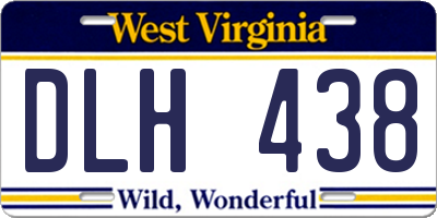 WV license plate DLH438