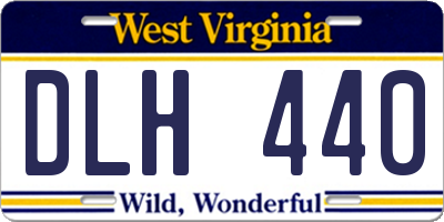 WV license plate DLH440