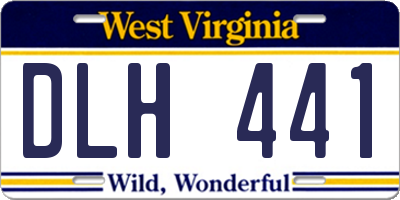 WV license plate DLH441