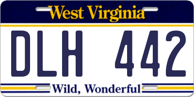 WV license plate DLH442