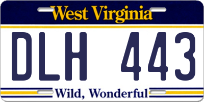 WV license plate DLH443