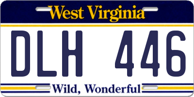 WV license plate DLH446