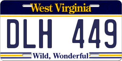 WV license plate DLH449