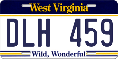 WV license plate DLH459