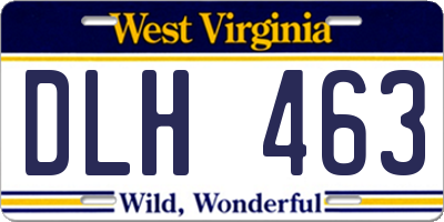 WV license plate DLH463