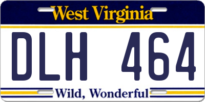 WV license plate DLH464