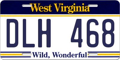 WV license plate DLH468