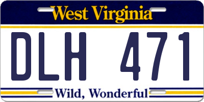 WV license plate DLH471