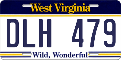 WV license plate DLH479