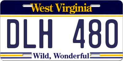 WV license plate DLH480