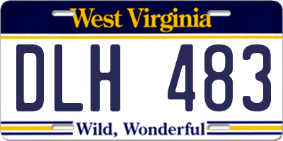 WV license plate DLH483