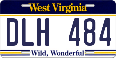 WV license plate DLH484