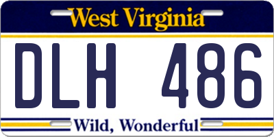 WV license plate DLH486