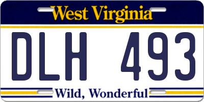 WV license plate DLH493