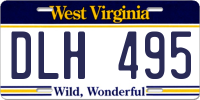 WV license plate DLH495