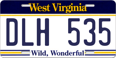 WV license plate DLH535