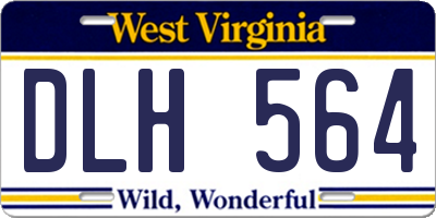 WV license plate DLH564