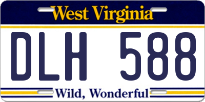 WV license plate DLH588