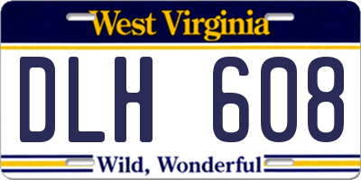 WV license plate DLH608