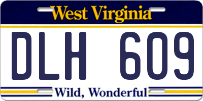WV license plate DLH609