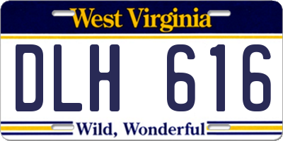WV license plate DLH616