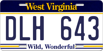 WV license plate DLH643