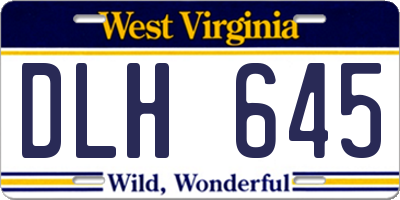 WV license plate DLH645