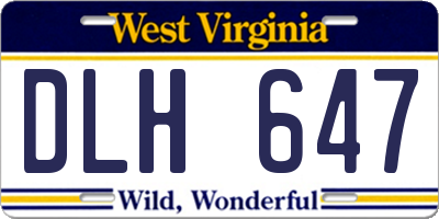 WV license plate DLH647