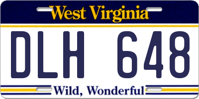 WV license plate DLH648