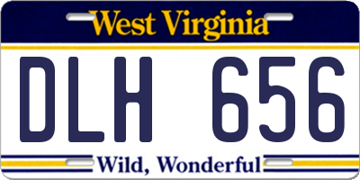 WV license plate DLH656