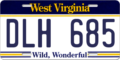 WV license plate DLH685