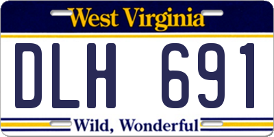 WV license plate DLH691