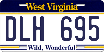 WV license plate DLH695