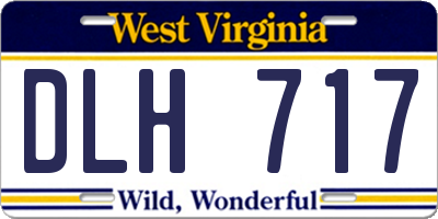 WV license plate DLH717