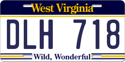 WV license plate DLH718