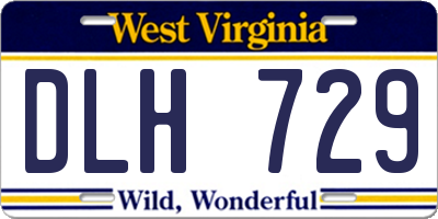 WV license plate DLH729