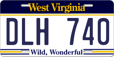WV license plate DLH740