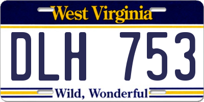 WV license plate DLH753
