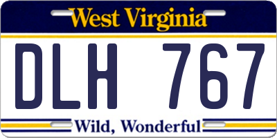 WV license plate DLH767