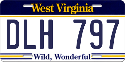 WV license plate DLH797