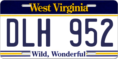 WV license plate DLH952
