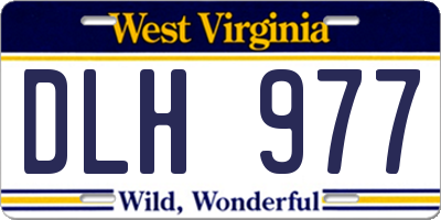 WV license plate DLH977