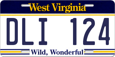 WV license plate DLI124
